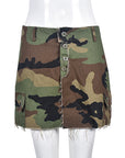 Fashion Camouflage Bodycon Mini Skirt