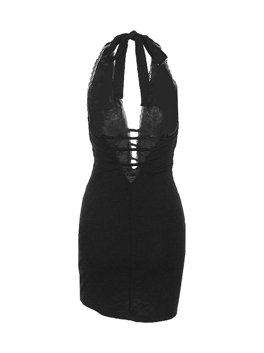 Fashionable Sexy Hollow Back Bodycon Dress
