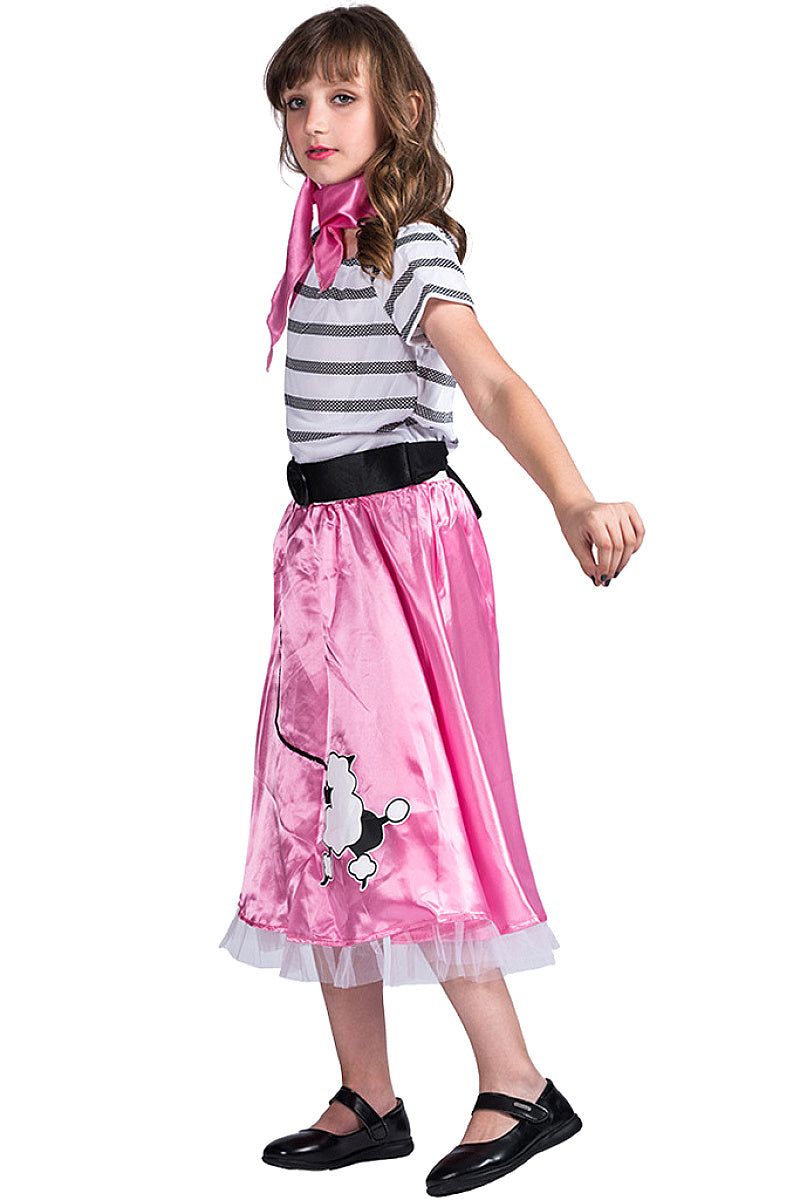 Pink Girl Poodle Costume for Kids