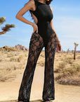 Sexy Lace Backless Jumpsuit for Women
