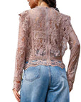 Lace Long Sleeve Top for Women 2023