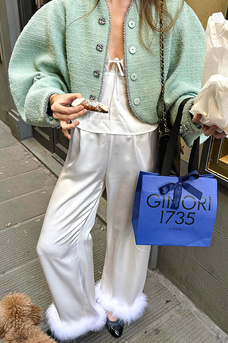 Autumn Winter Women's Casual Wide Leg Pants