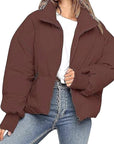 Loose Fit Warm Short Down Jacket for Women