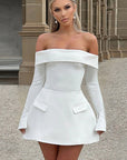 Elegant Off-Shoulder A-Line Dress for Women