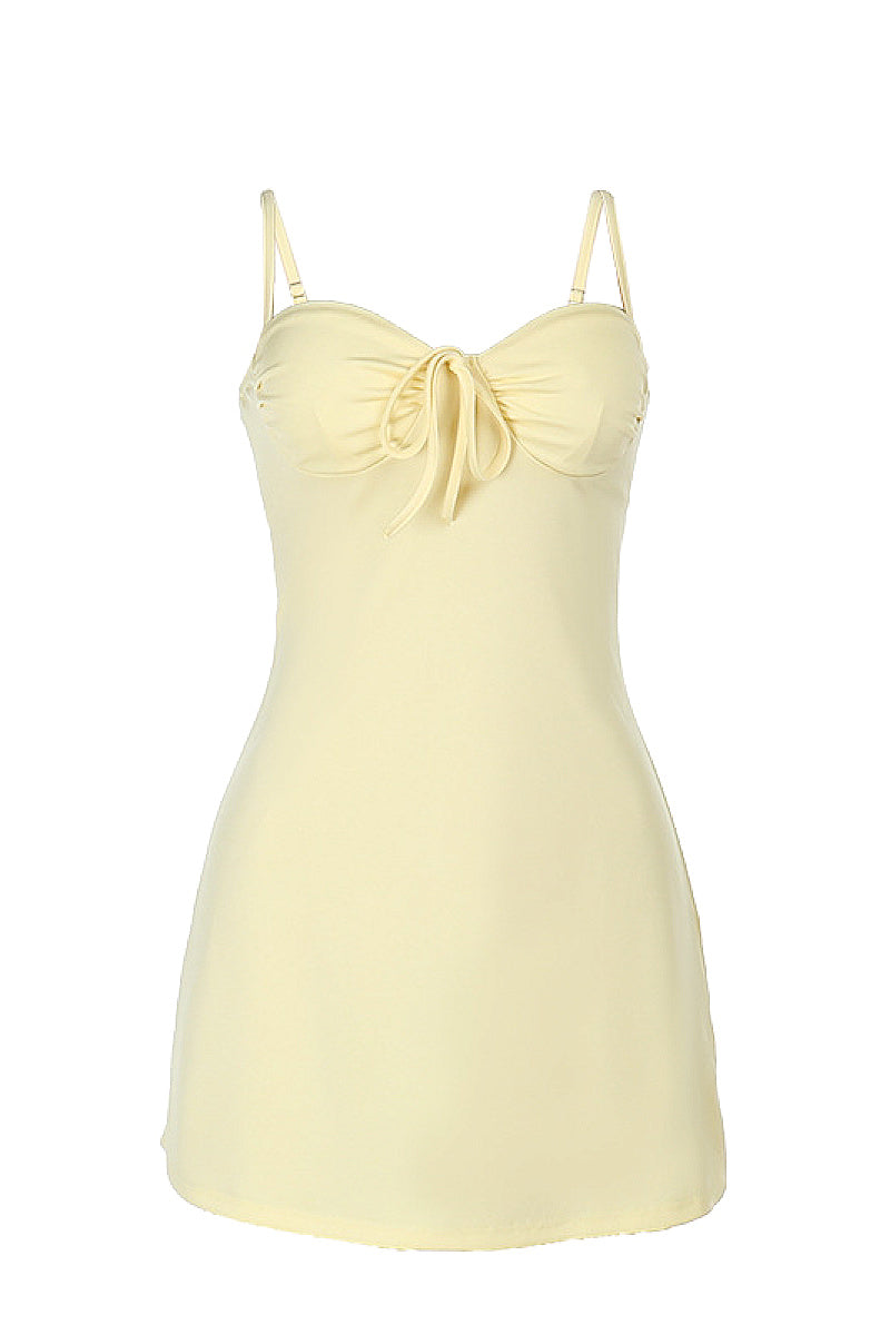 Summer A-Line Cami Dress with Tie Design