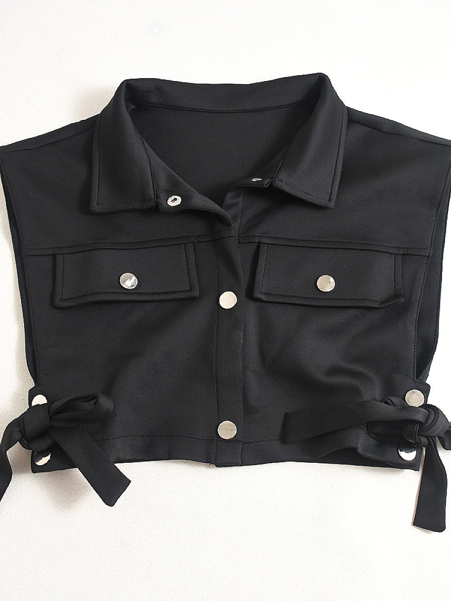 Trendy Women's Casual Vest with Button Closure