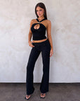 Women's Sexy Metal Decor Cami Top for Spring Summer