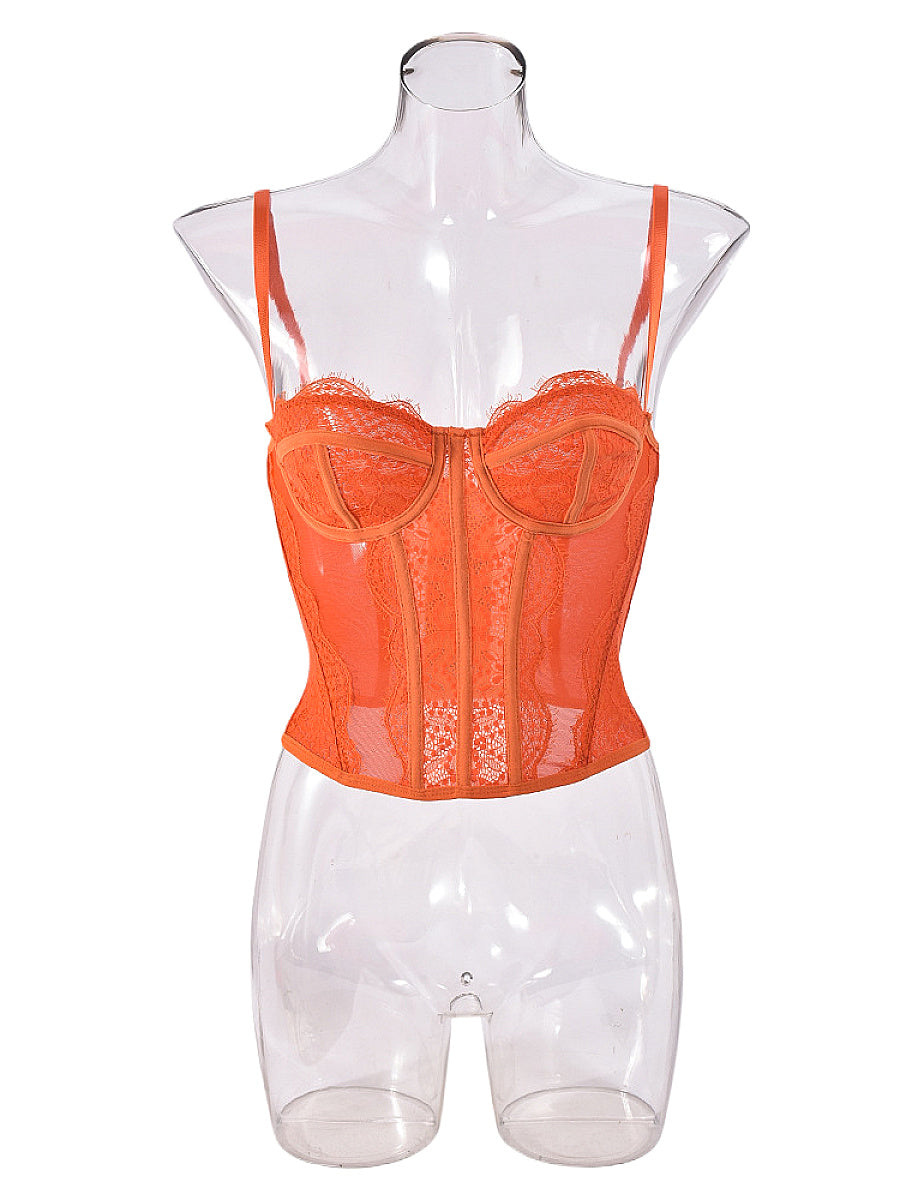 Nazada Sexy Lace Bodice Backless Camisole