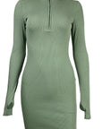 Fashionable Women's Long Sleeve Mini Dress