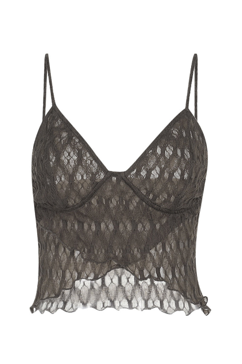 Fashionable Women's V-Neck Lace Camisole Top