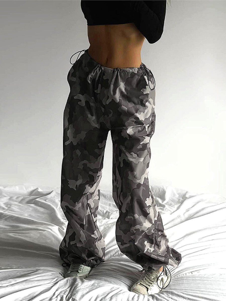 Trendy Camouflage Cargo Pants for Women