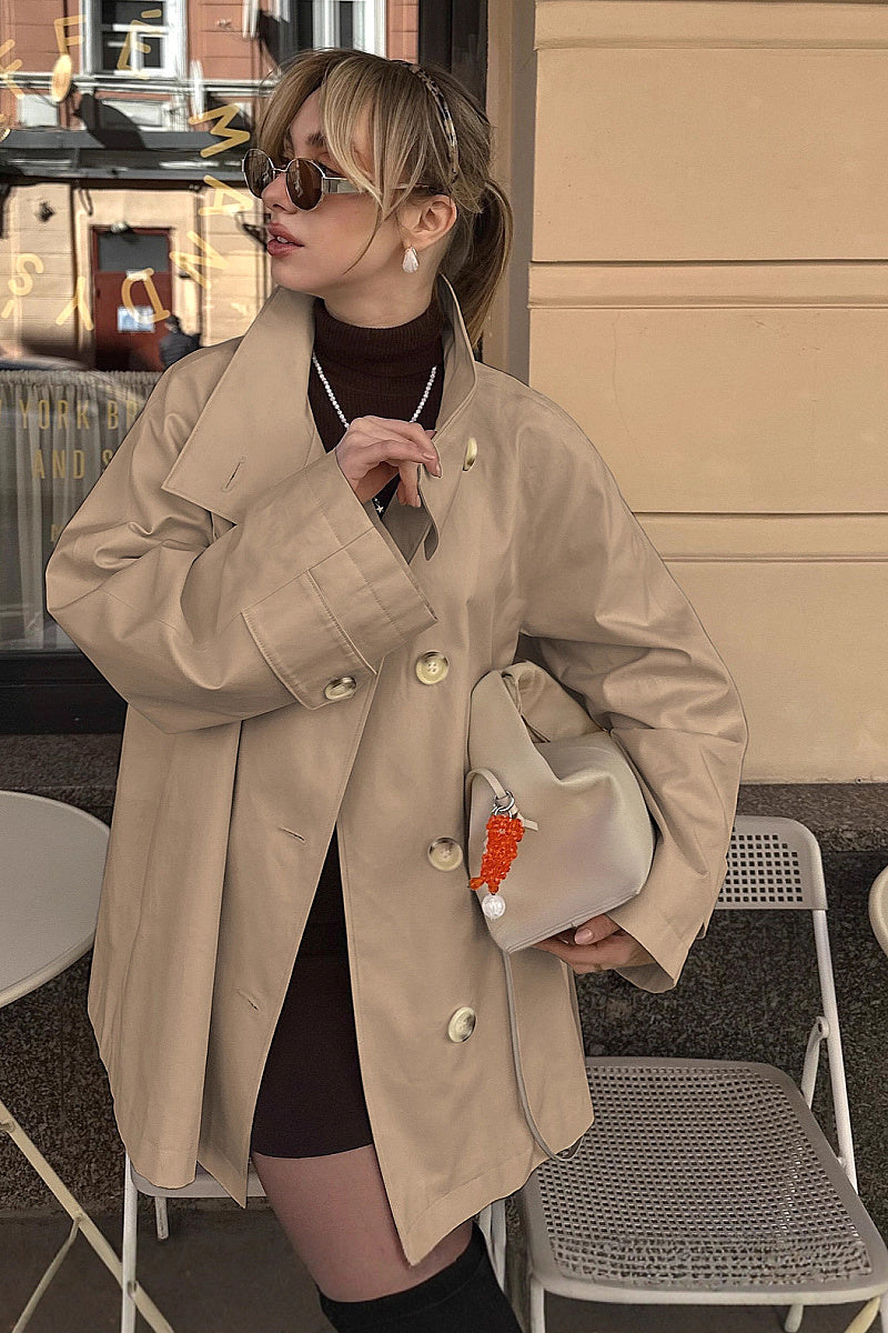 Vintage White Long Coat for Women