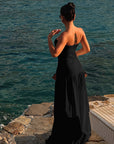 Summer European and American Strapless Beach Dress