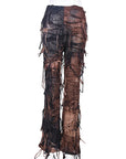 Trendy Tassel Tie Flared Casual Pants