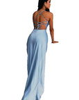 Backless Satin Sexy Dress for Women