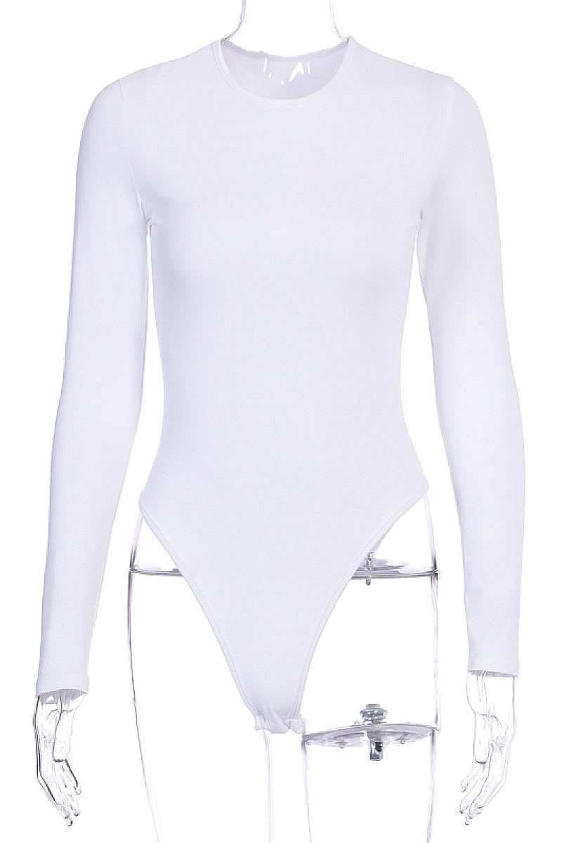Trendy American Style Long Sleeve Bodysuit