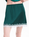 Summer Lace Trim A-Line Skirt for Women