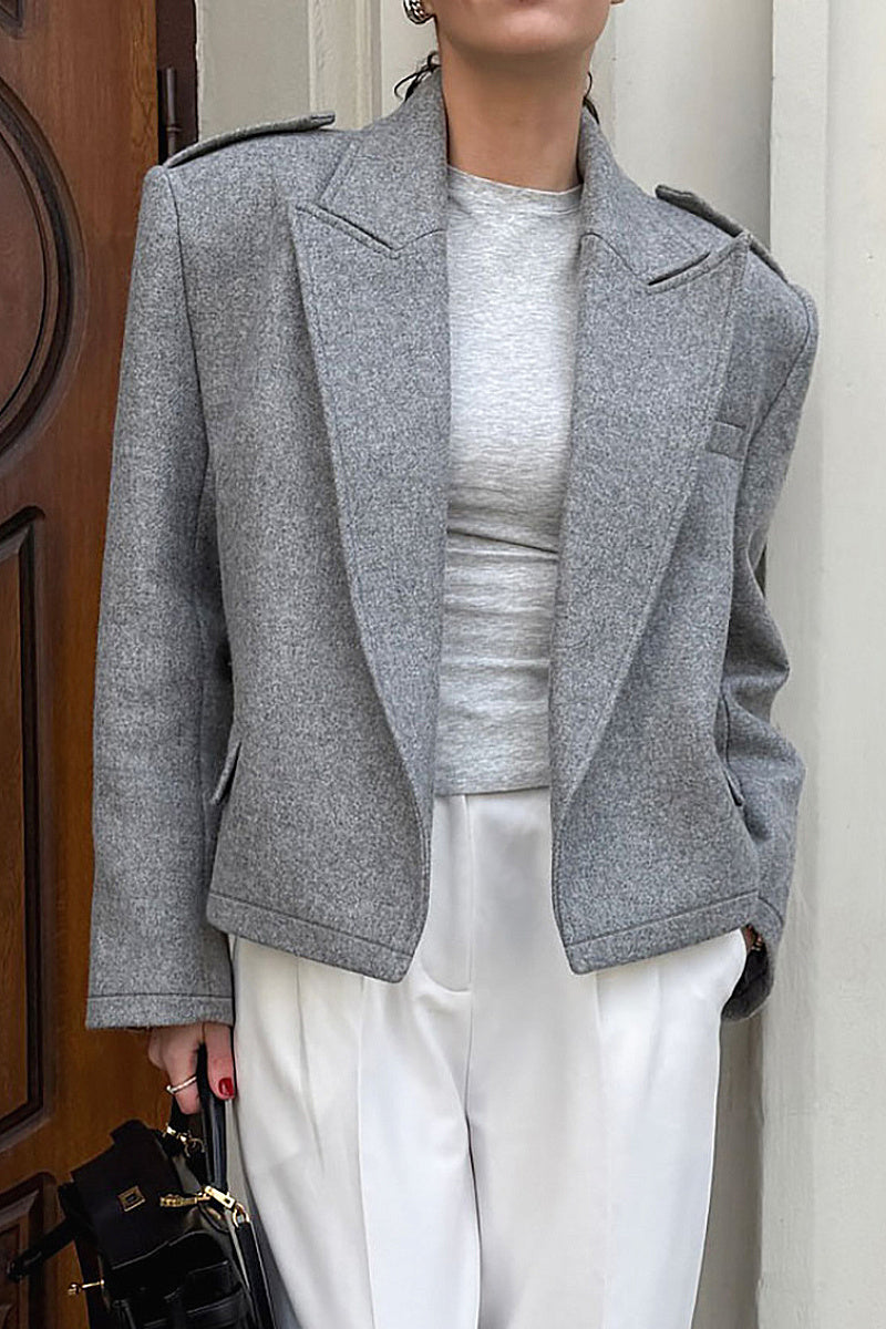 Stylish Warm Woolen Blazer for Women