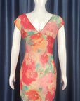 Summer Women's Chiffon V-Neck Floral Dress