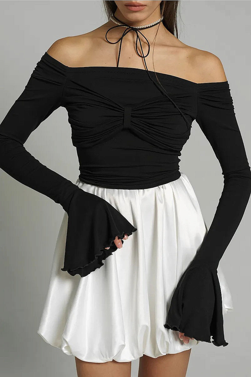 Sexy Off-Shoulder Long Sleeve T-Shirt
