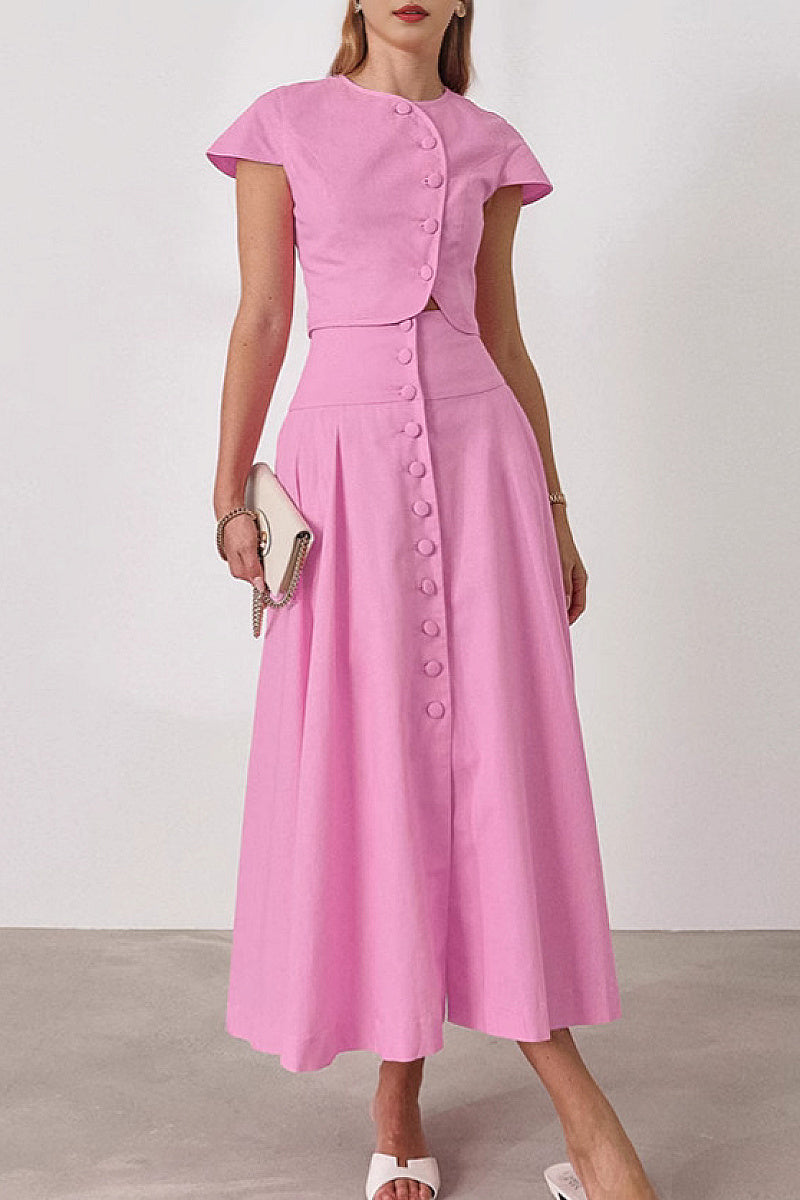Elegant A-Line Dress Set for Women