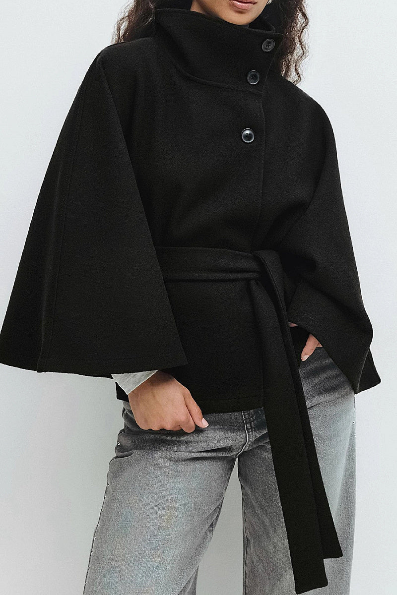 Fashionable Women's Autumn Winter Cape Coat
