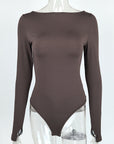 New Autumn Winter Off-Shoulder Bodysuit for Women