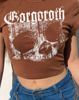 Trendy Short Sleeve Crop Top for Women