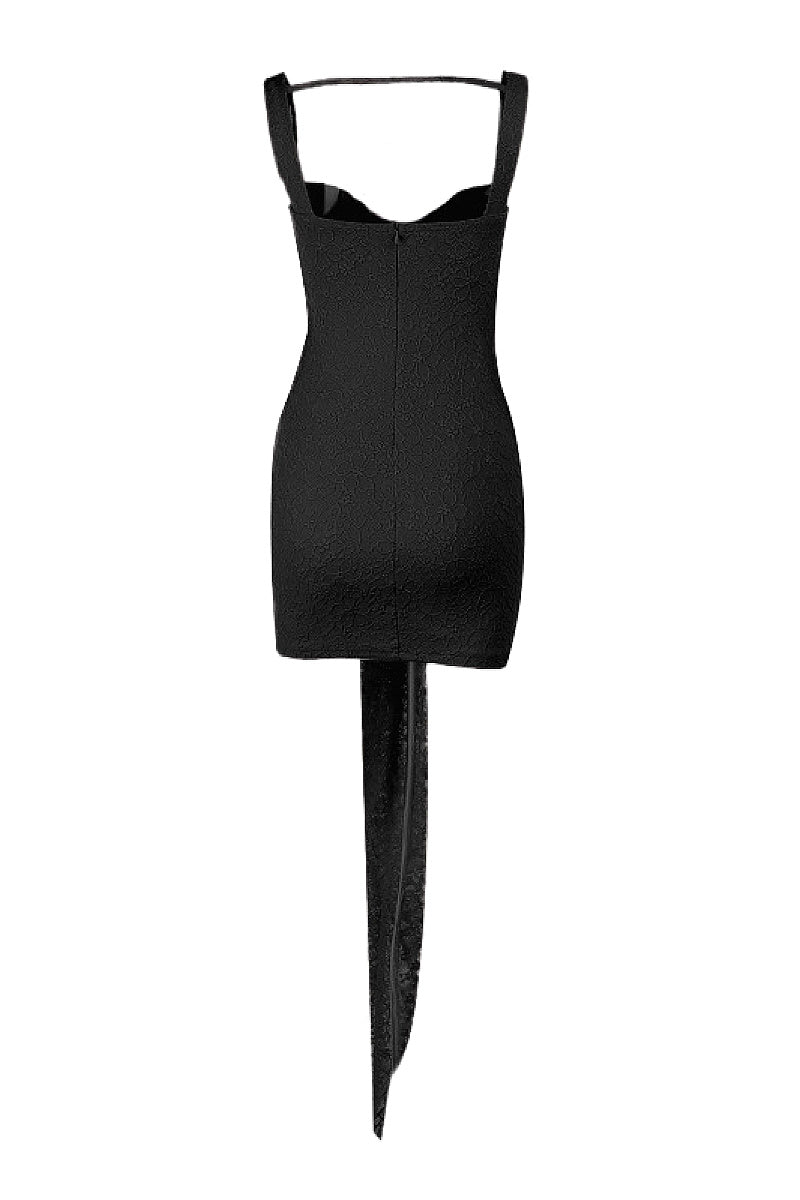 Lace Backless Spaghetti Strap Dress