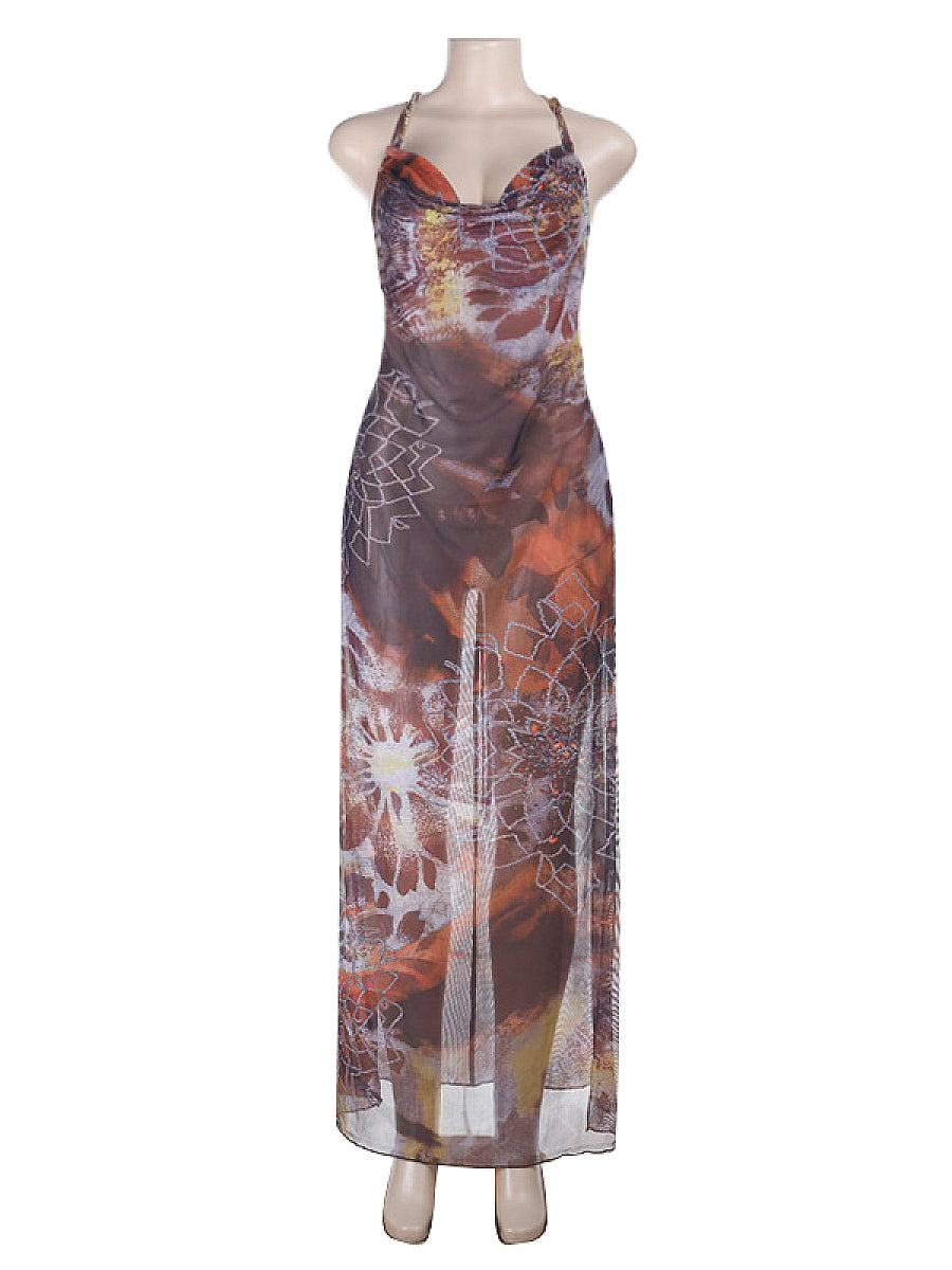 Chic V-Neck Sleeveless A-Line Dress