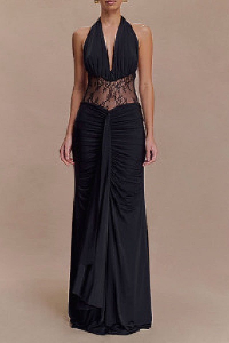 Summer French Style Bodycon Dress with Ruffles