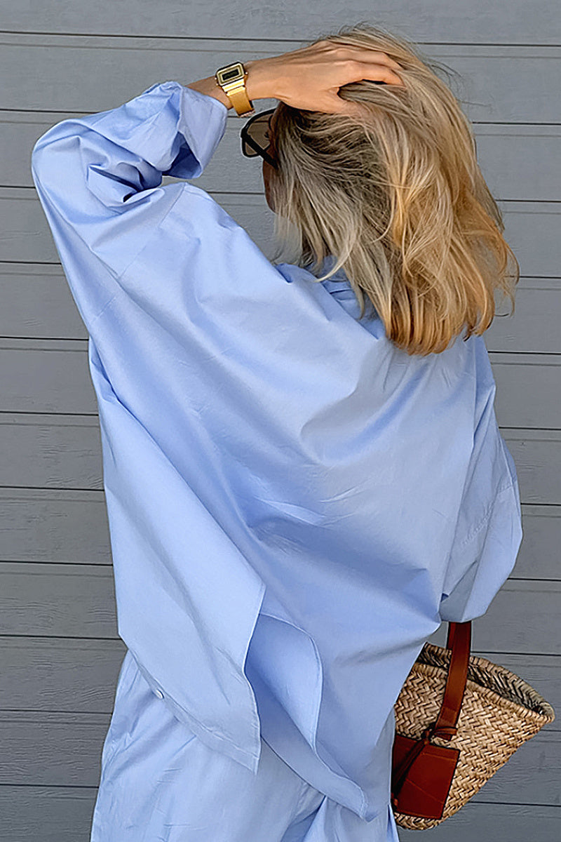 Trendy Solid Color Casual Set for Women