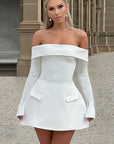 Elegant Off-Shoulder A-Line Dress for Women