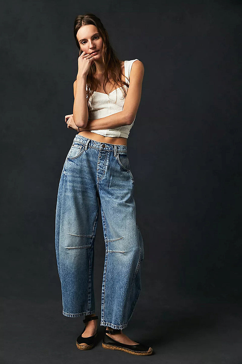 Casual Loose Wide Leg Jeans for Women