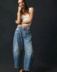 Casual Loose Wide Leg Jeans for Women