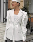 Elegant V-Neck Blazer for Women