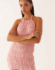 New Spring Summer Backless Ruffled Dress