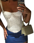 Summer Lace Waist-Defined Corset Top