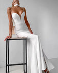 Elegant White Mermaid Dress for Women