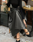 Fashionable A-Line Pleated Skirt for Women