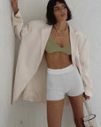 High-Waisted Cotton Sexy Hot Shorts