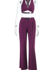 Stylish Backless Summer Outfit Set