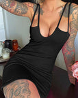 Slim Fit Spaghetti Strap Dress