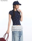 HeyHenry Summer Dog Paw Print T-Shirt for Women