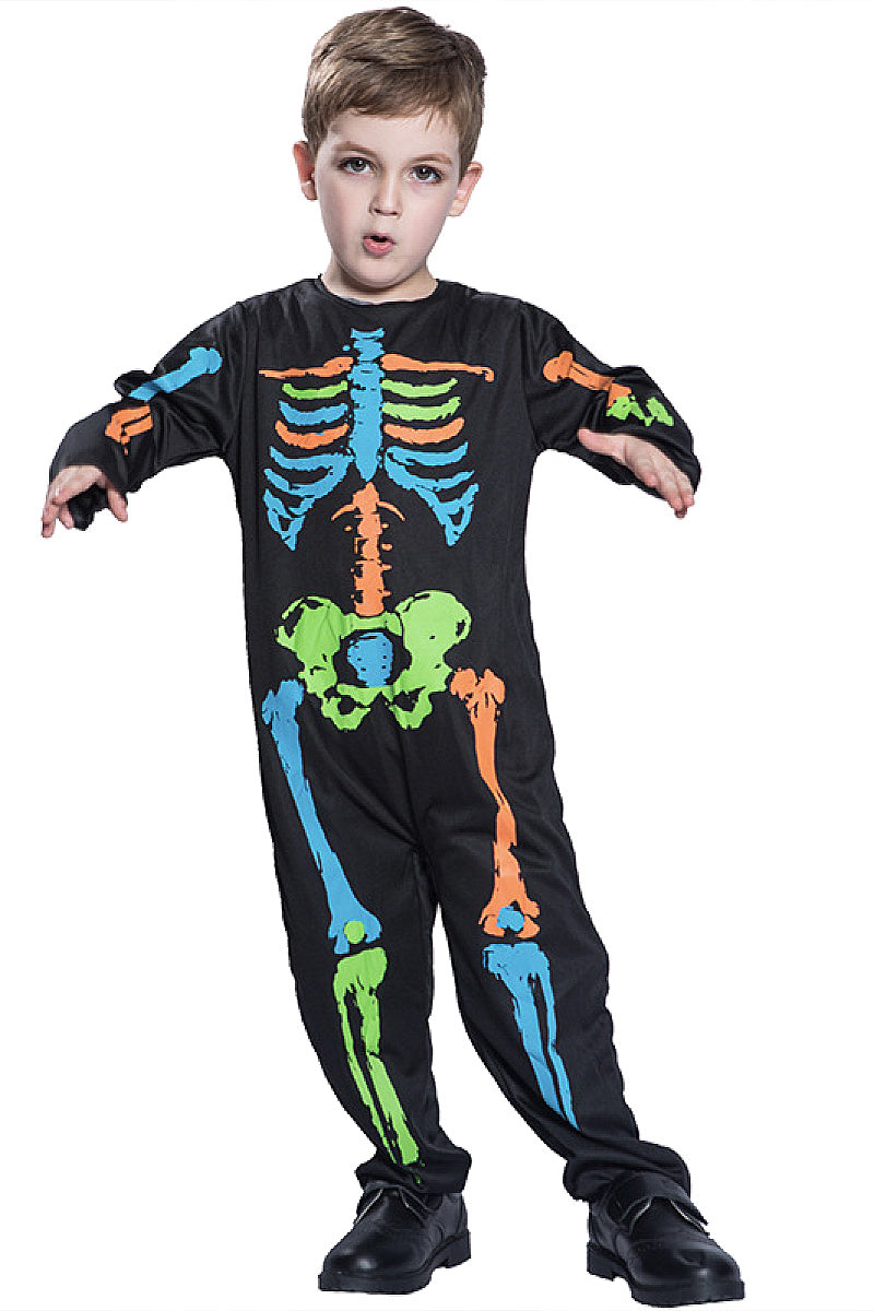 Colorful Skeleton Costume for Kids