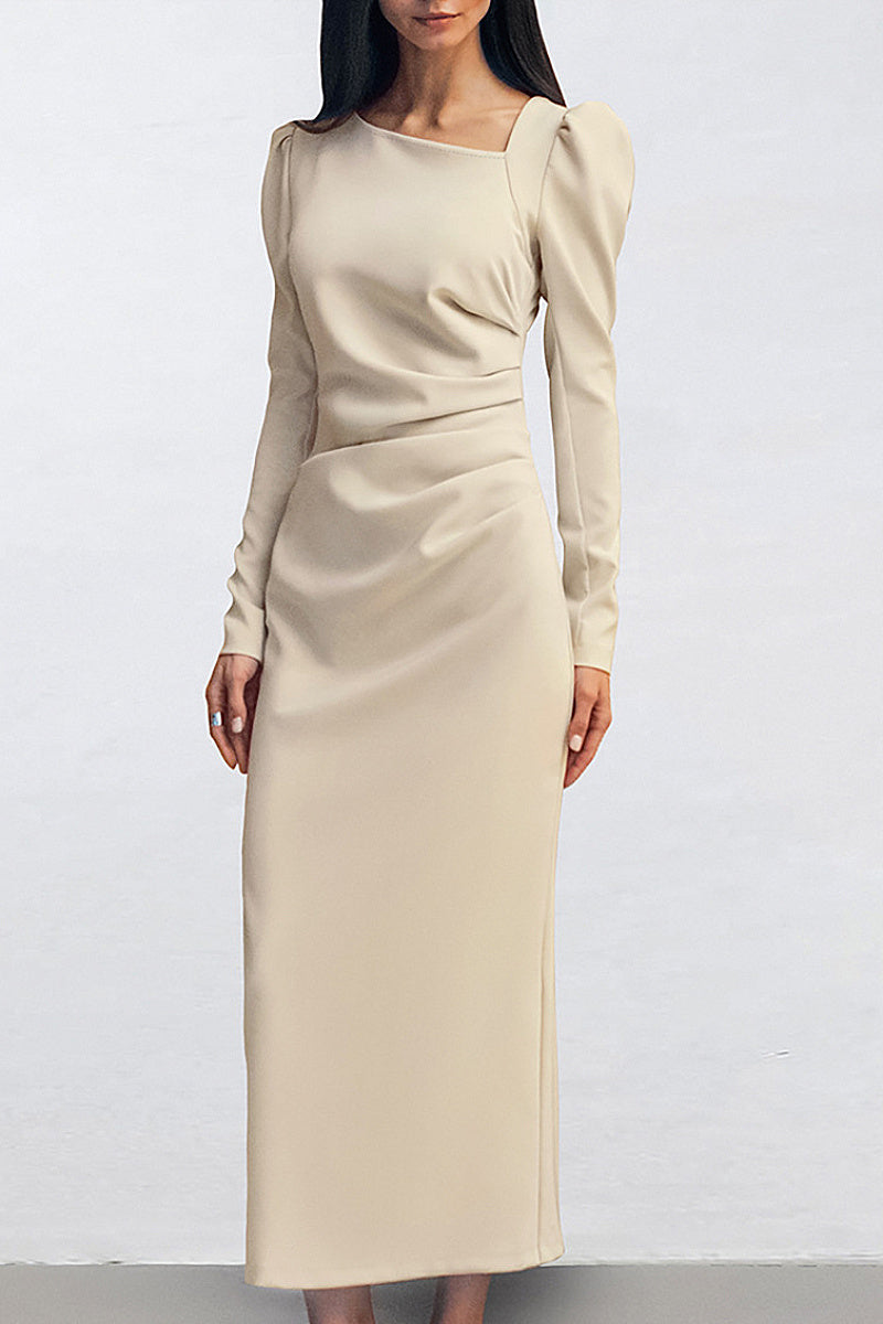 Chic Long Sleeve Dress for Office Wear