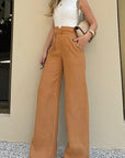 High Waist Wide Leg Trousers for Women