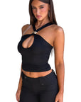 Women's Sexy Metal Decor Cami Top for Spring Summer