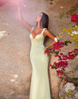Chic V-Neck Bodycon Maxi Dress
