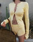 Fashionable Long Sleeve Button Top for Women